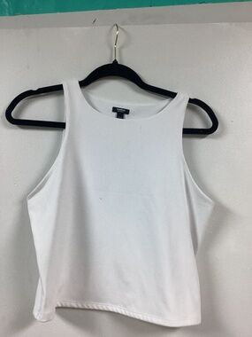 White Express Body Contour Crop Top Size Large